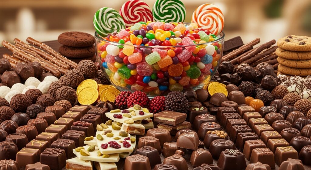 candies and chocolates