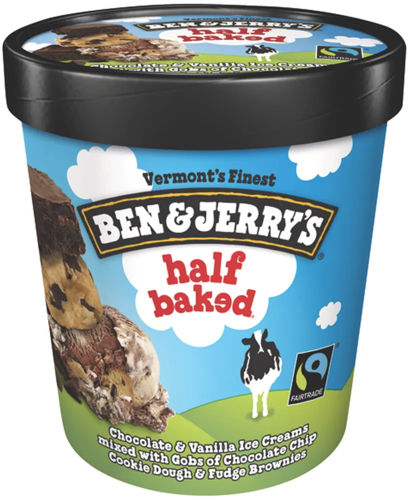 Ben & Jerry's Half Baked Chocolate & Vanilla Ice Cream (1 pt)
