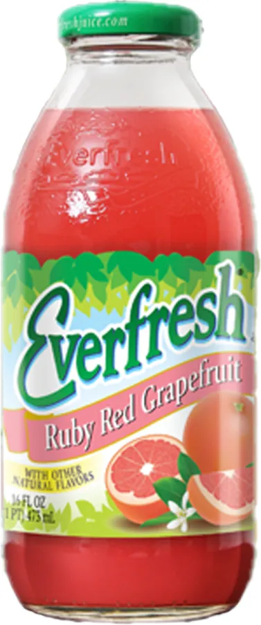 Everfresh Ruby Red Grapefruit Juice Bottle (16 fl oz)