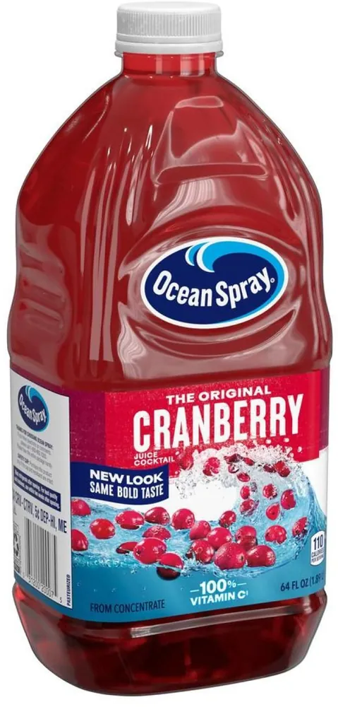 Ocean Spray Original 100% Vitamin C Cranberry Juice Cocktail Bottle (64 fl oz)