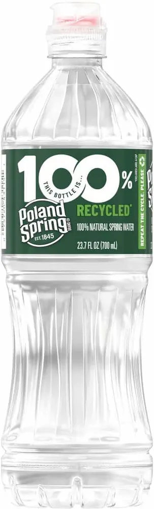 Poland Spring 100% Natural Spring Water Sport Cap Plastic Bottle (23.7 fl oz)