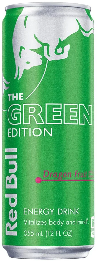 Red Bull Dragon Fruit The Green Edition 114 mg Caffeine Energy Drink Can (12 fl oz)