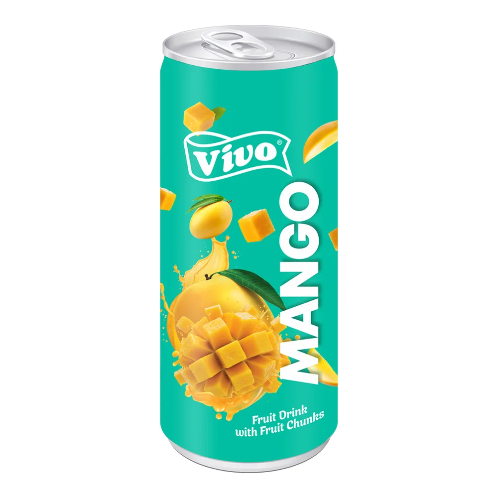 Vivo Mango Fruit Drink with Fruit Chunks Can (250 ml)